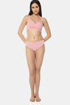 Amante Padded Non Wired Full Coverage T-Shirt Bra - Pink Nectar — thumbnail 6